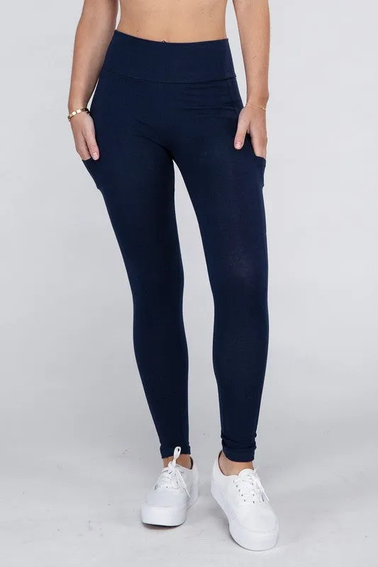 Active Leggings Featuring Concealed Pockets