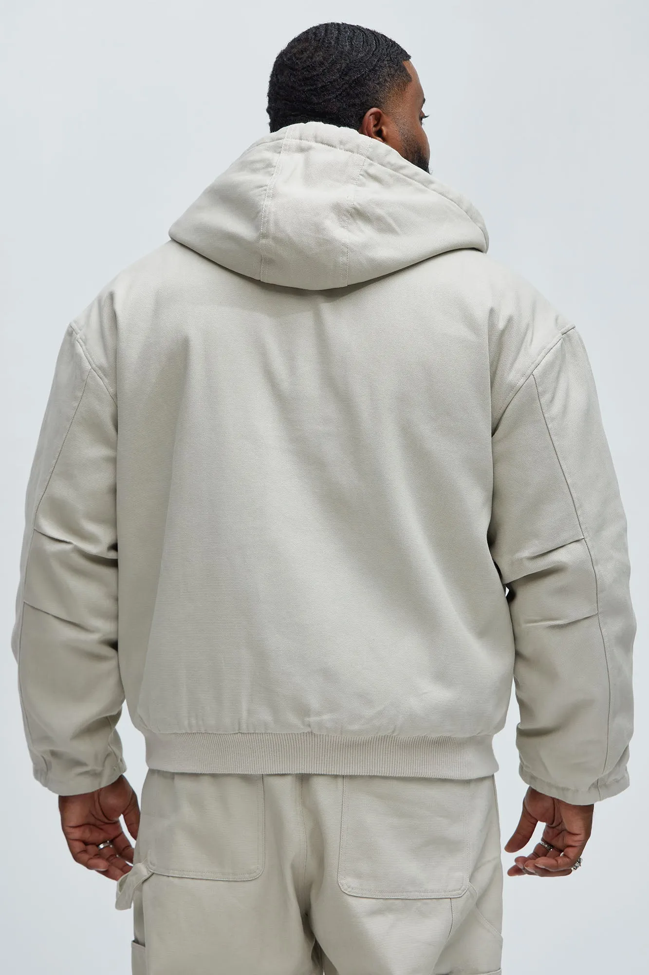 Alexander Utility Canvas Hooded Jacket - Off White