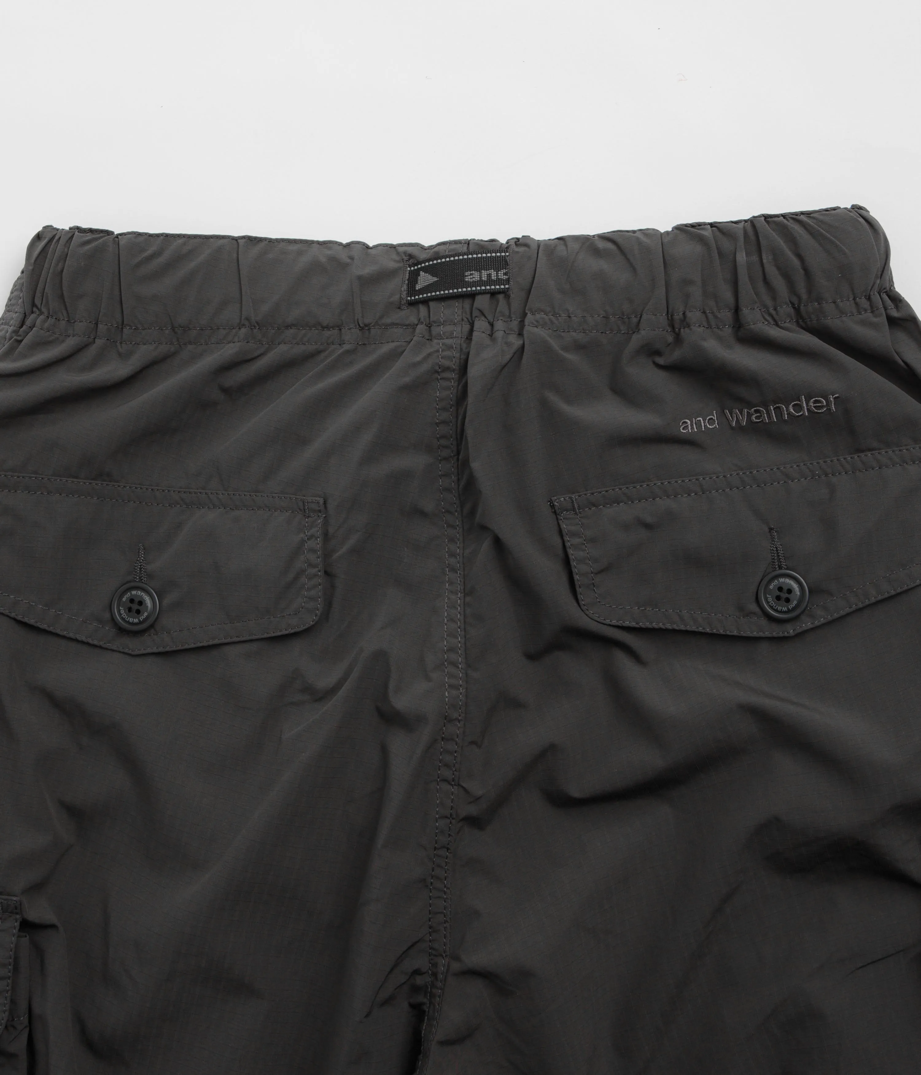 and wander Oversized Cargo Pants - Charcoal