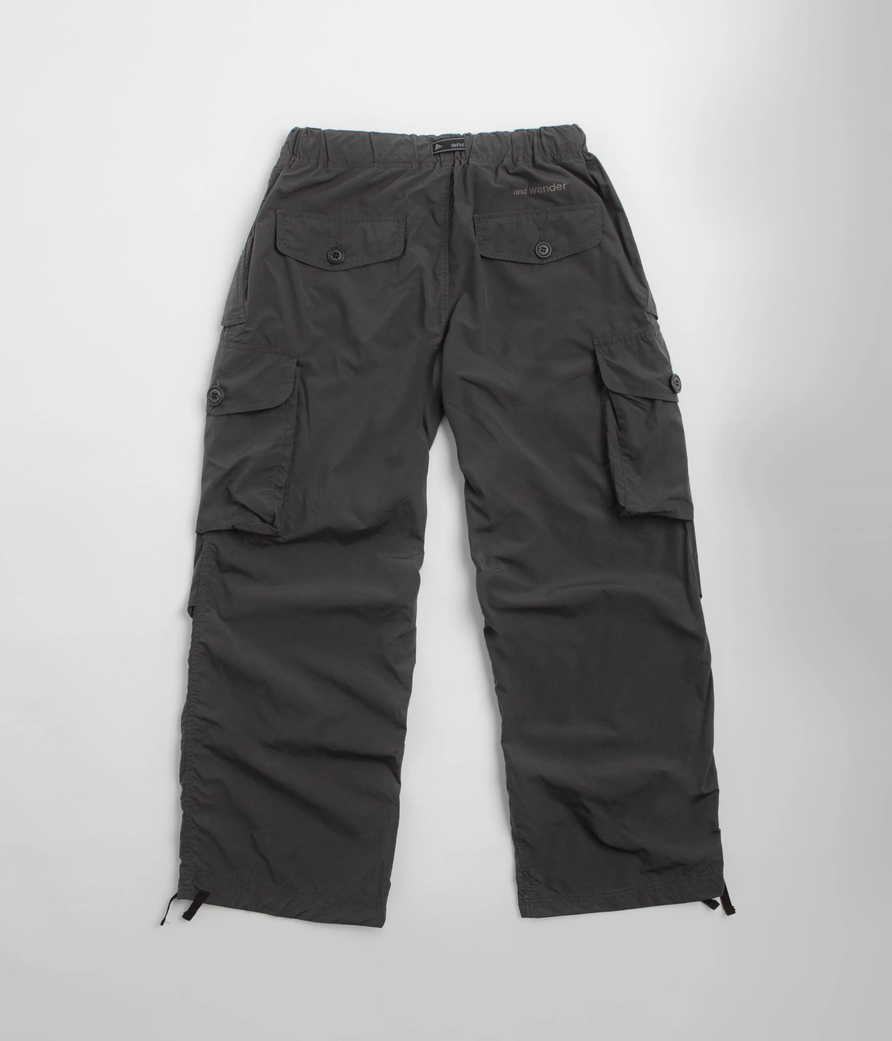 and wander Oversized Cargo Pants - Charcoal