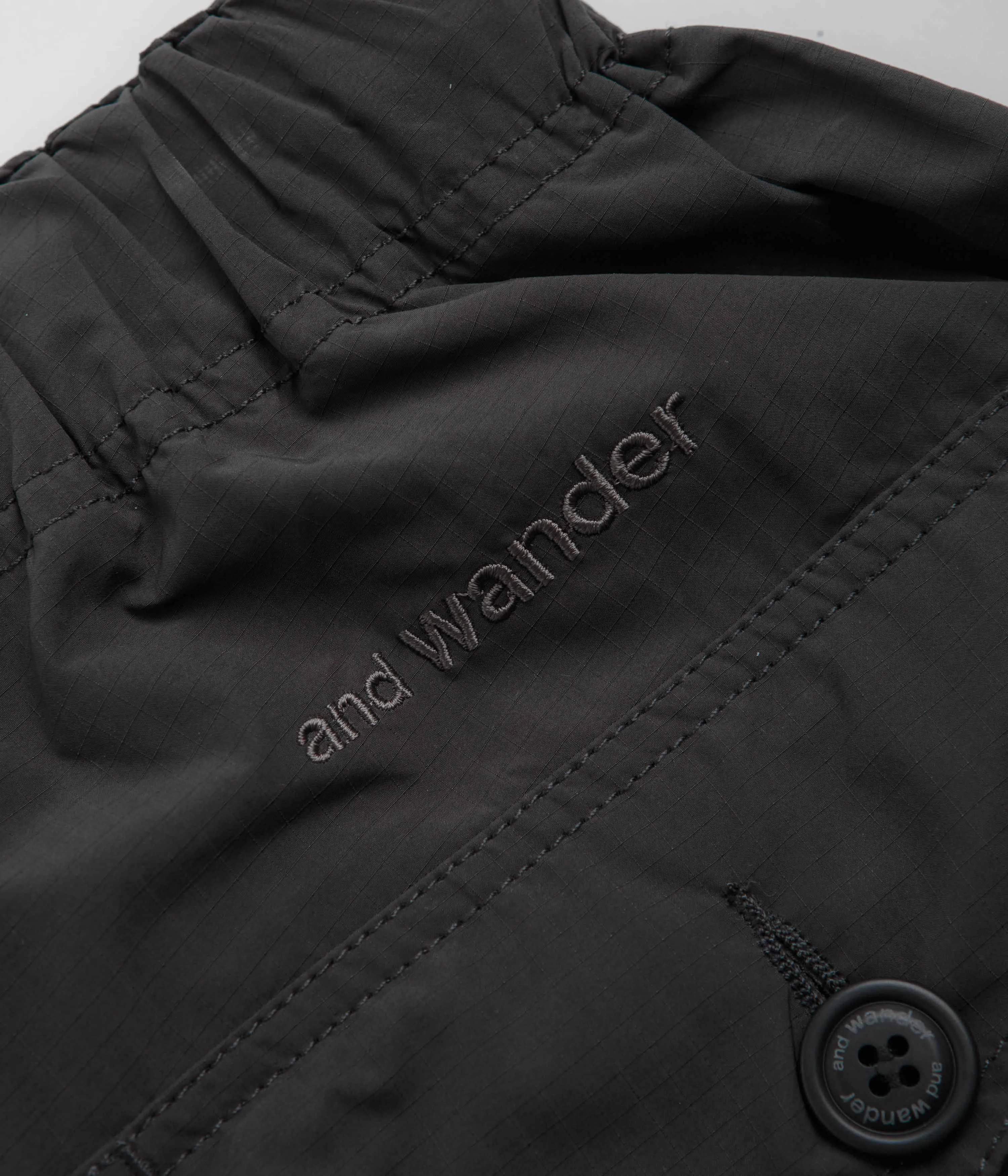 and wander Oversized Cargo Pants - Charcoal