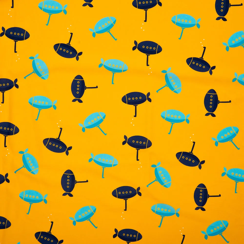 Bathing Suit Print - Airship - Yellow