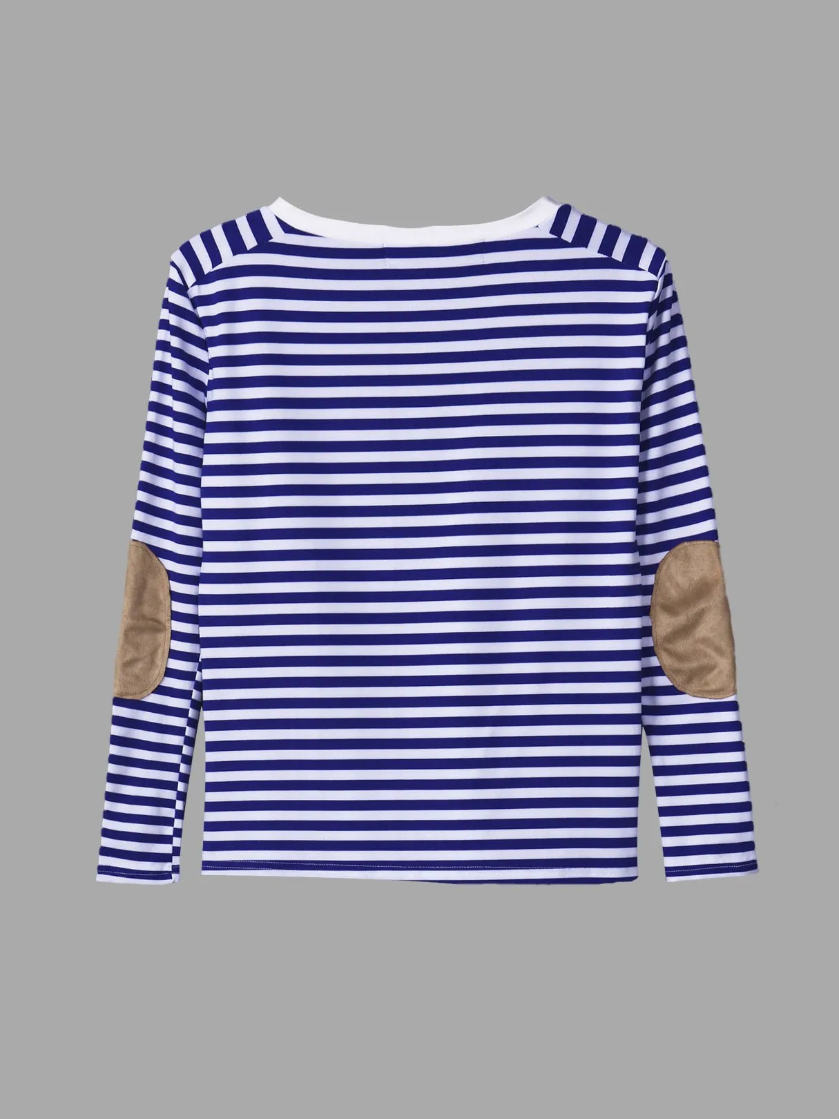 Custom Round Neck Stripe Long Sleeve Fashion T-Shirt