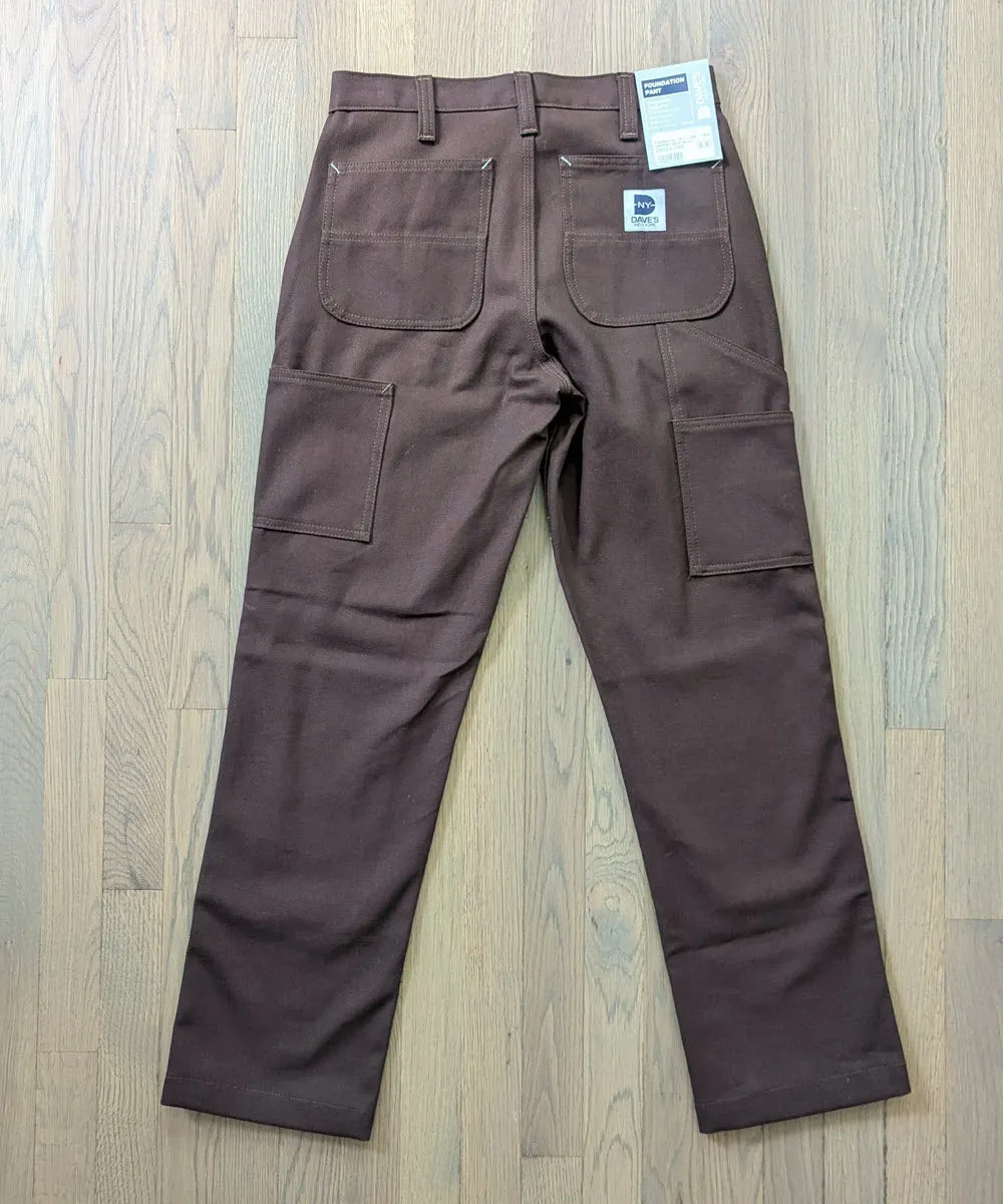 Dave's New York Foundation Pant (Double Front) - Dark Brown