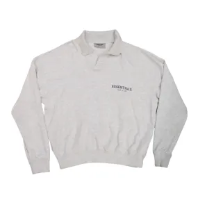 Fear of God Essentials Long Sleeve Polo Light Oatmeal