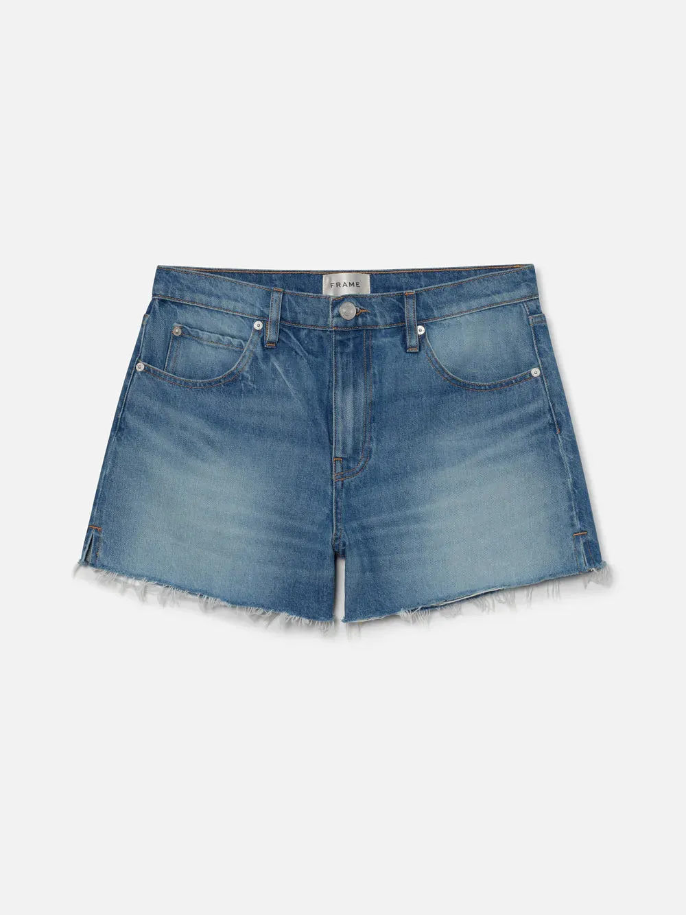 FRAME-The Vintage Relaxed Short Raw Fray Libra