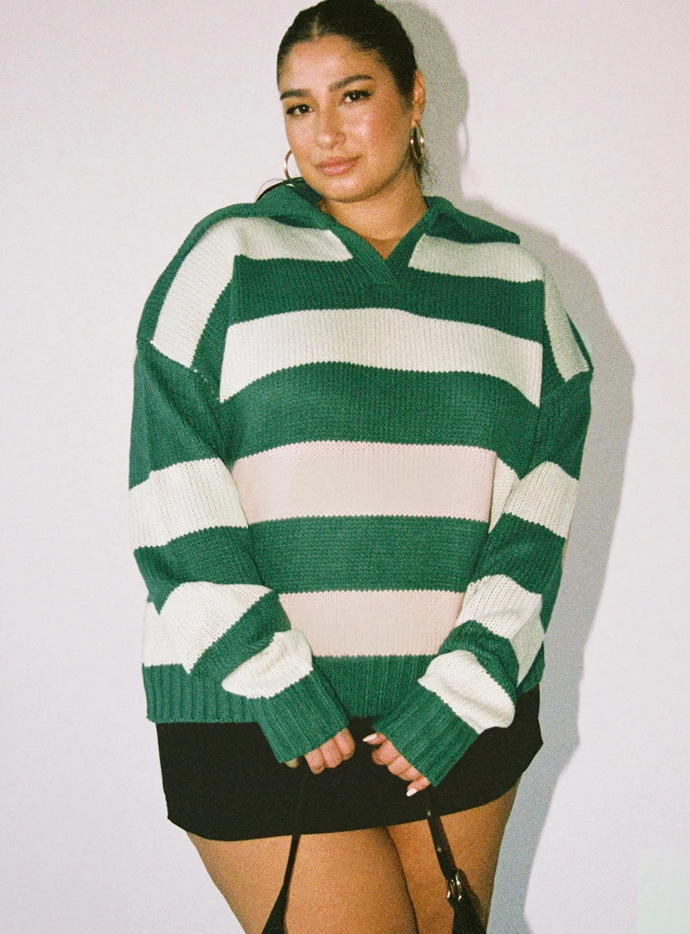 Hampton Sweater Green Curve