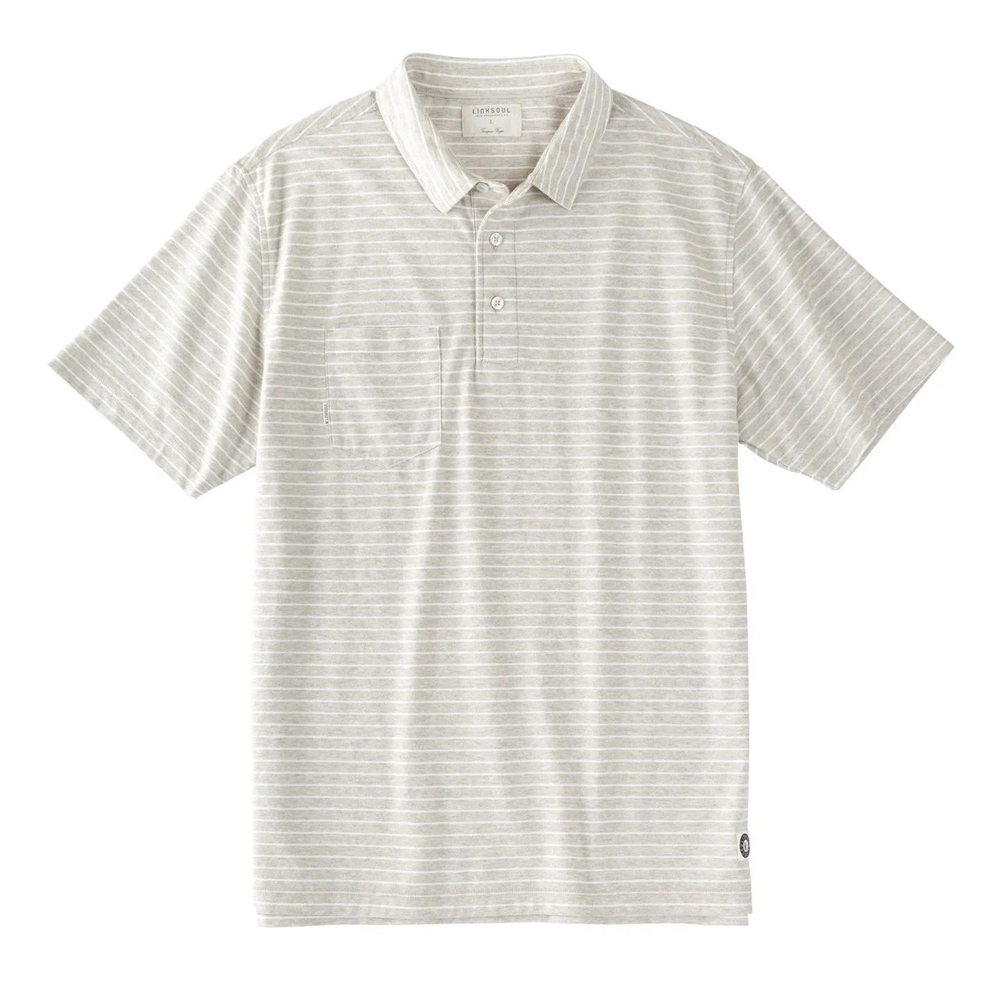 Heathered Yarn Dyed Stripe Short Sleeve Shirt