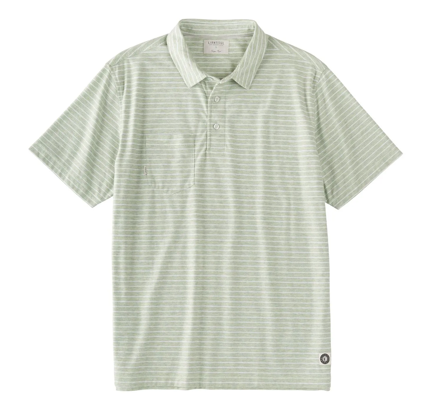 Heathered Yarn Dyed Stripe Short Sleeve Shirt