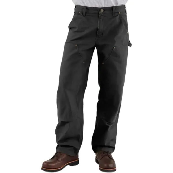 Men's Washed Duck Double-Front Utility Work Pant - Loose Fit