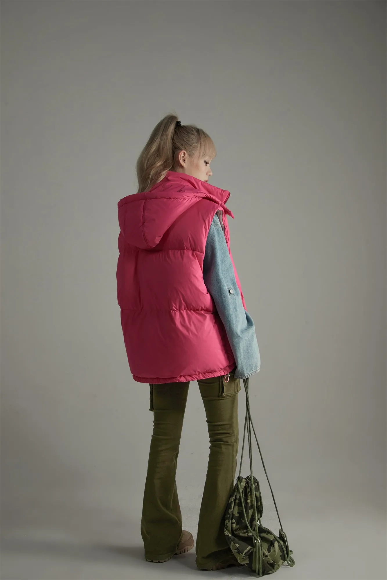 Oversize Duck Down Padded Vest