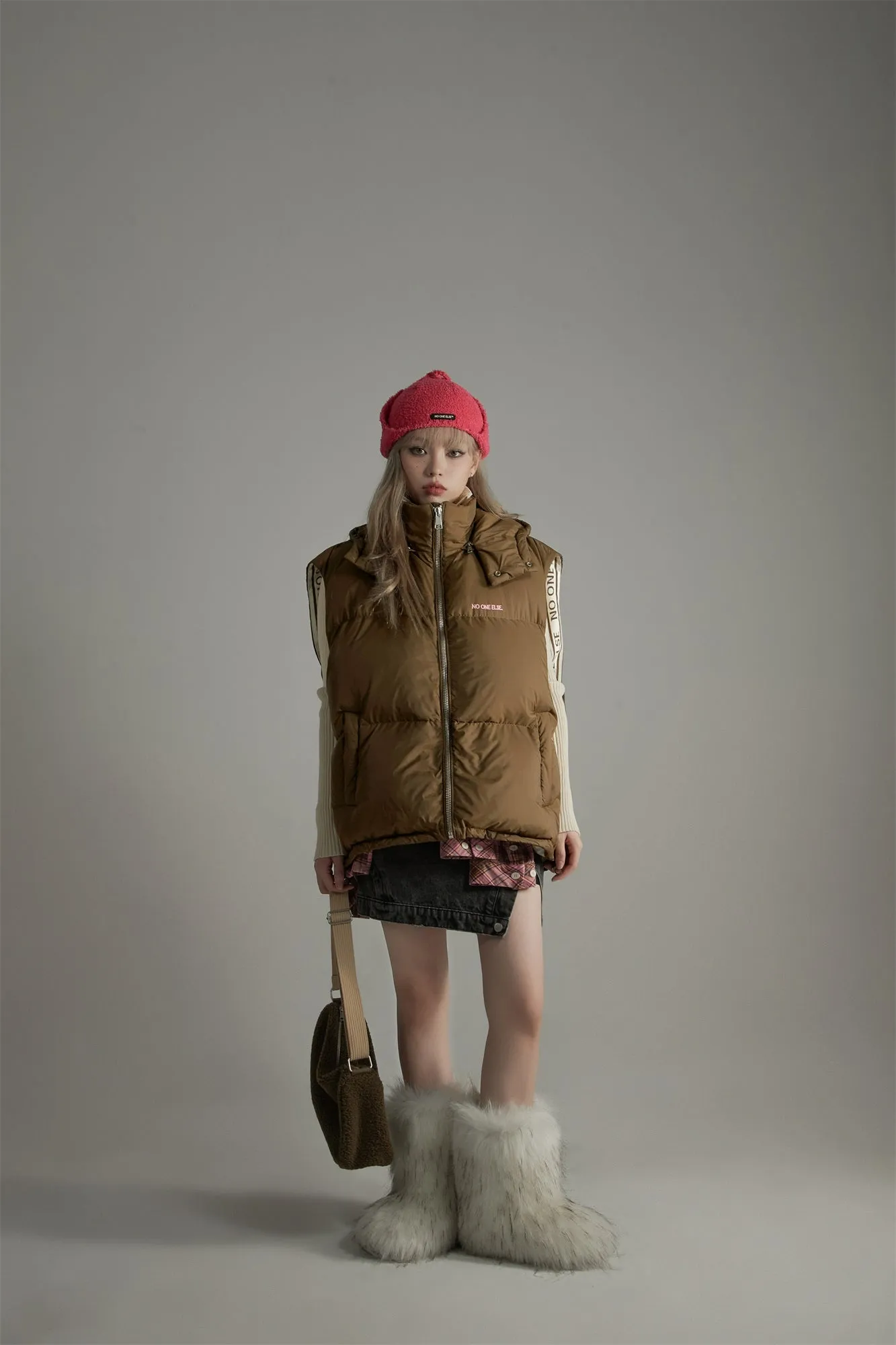 Oversize Duck Down Padded Vest