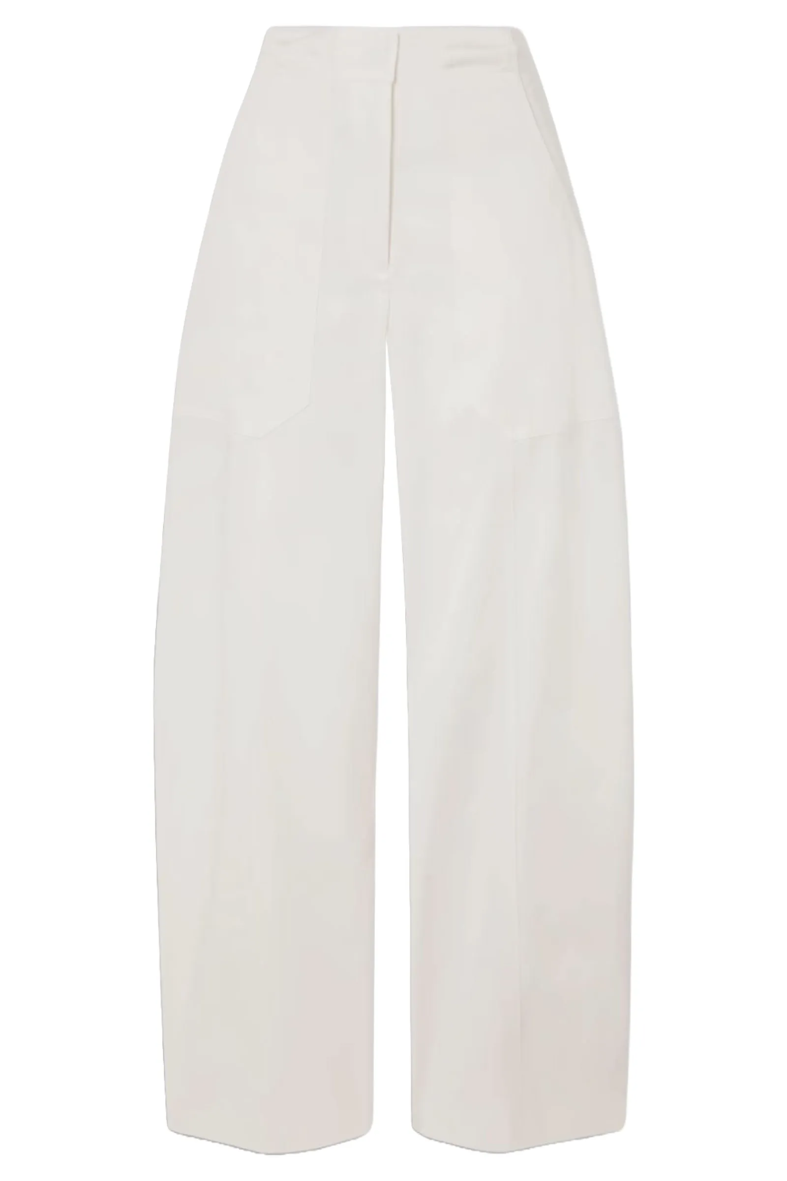 Paneled Cotton-Blend Straight-Leg Pants