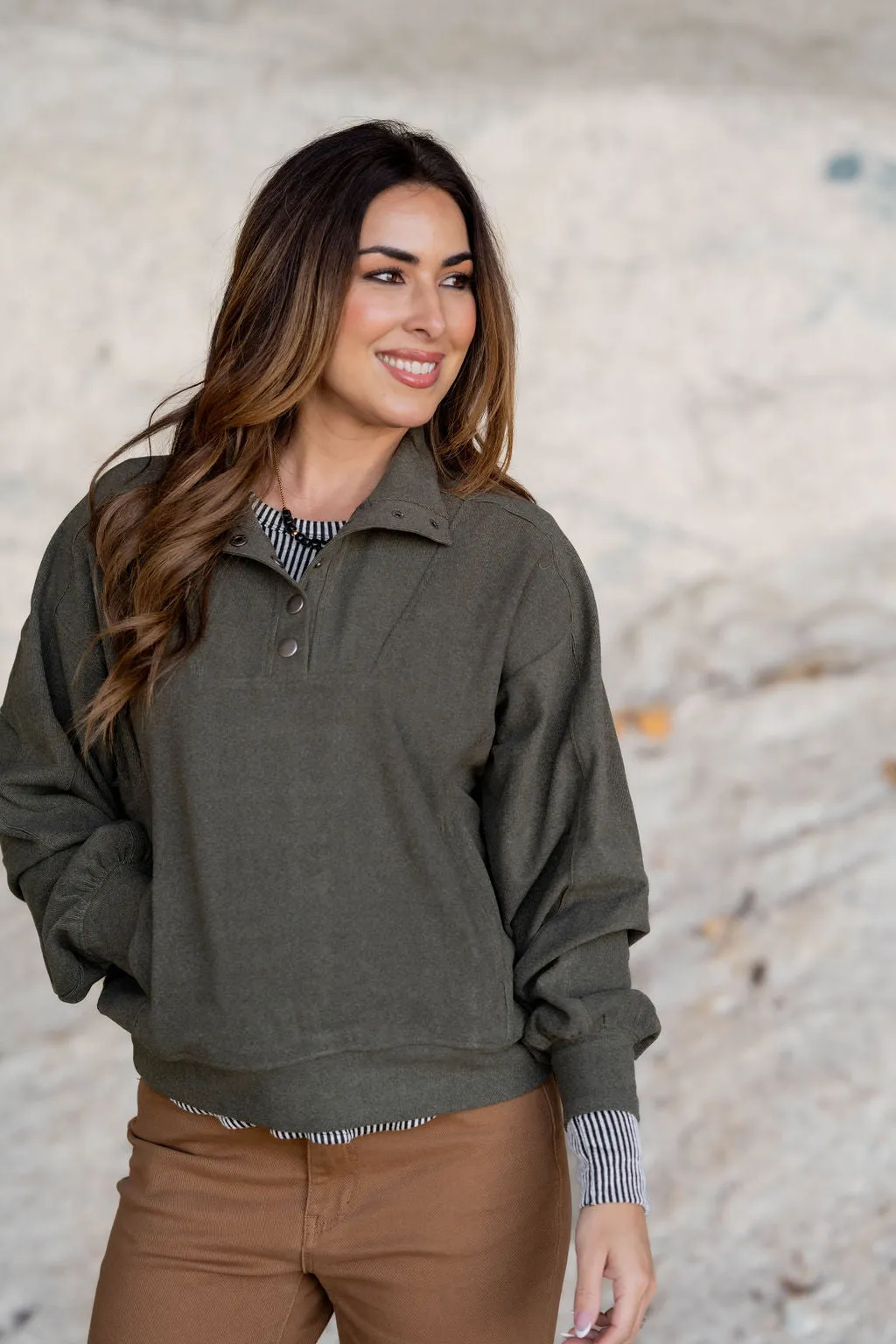 Relaxed Sleeve Pullover