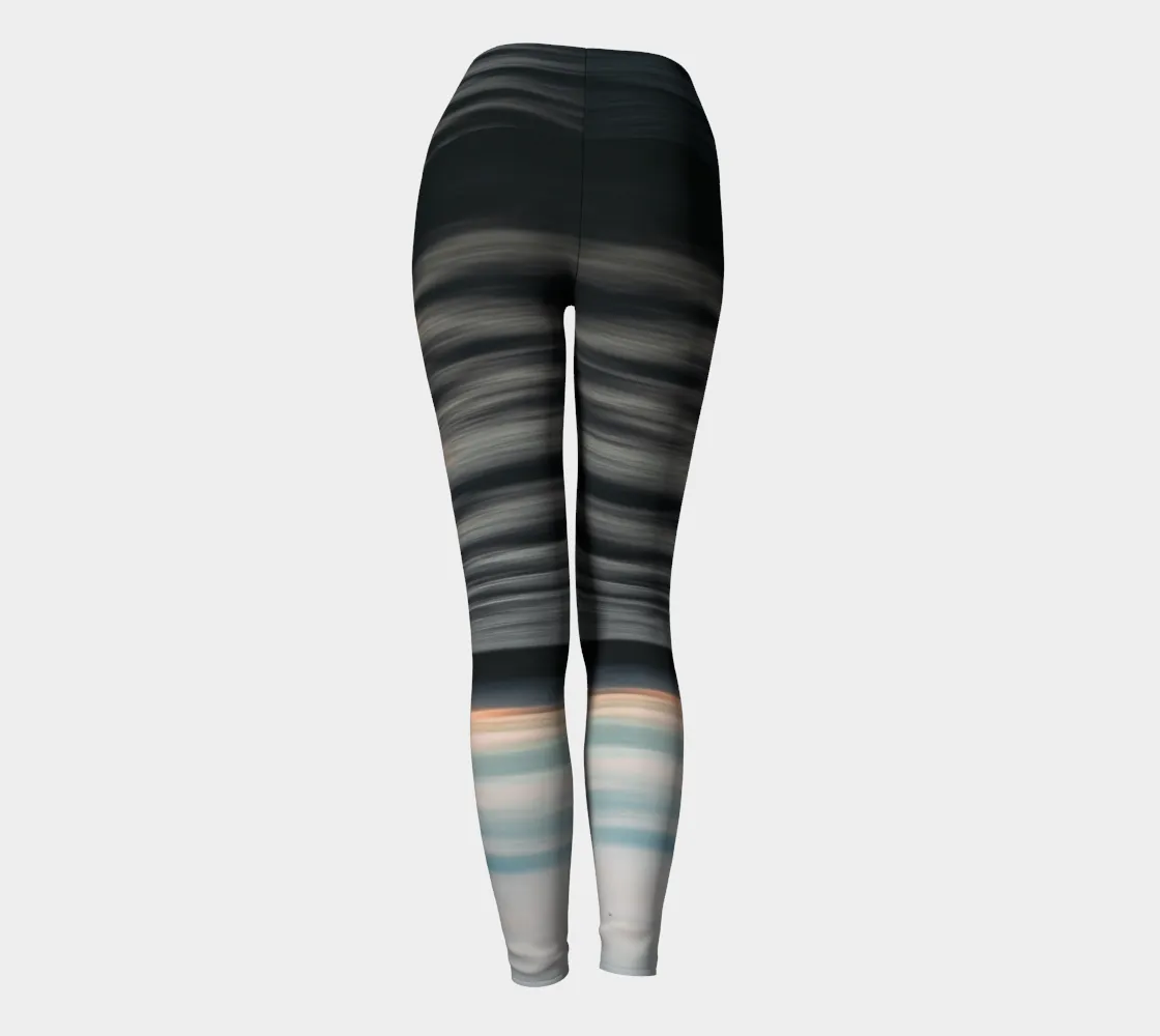 Reverse Sea Ripples  Fashion   Yoga Leggings