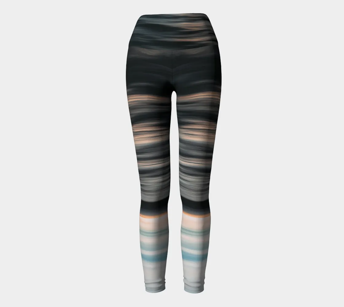 Reverse Sea Ripples  Fashion   Yoga Leggings