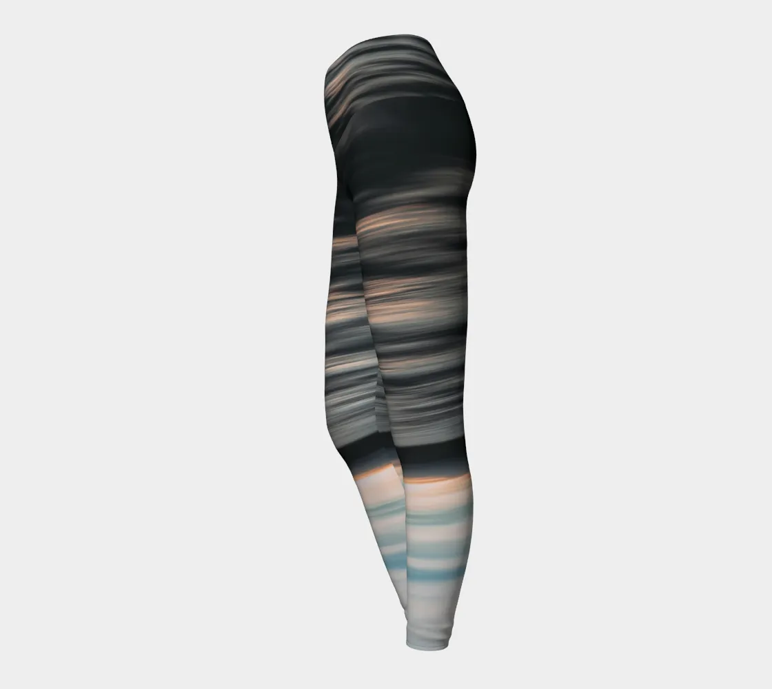 Reverse Sea Ripples  Fashion   Yoga Leggings