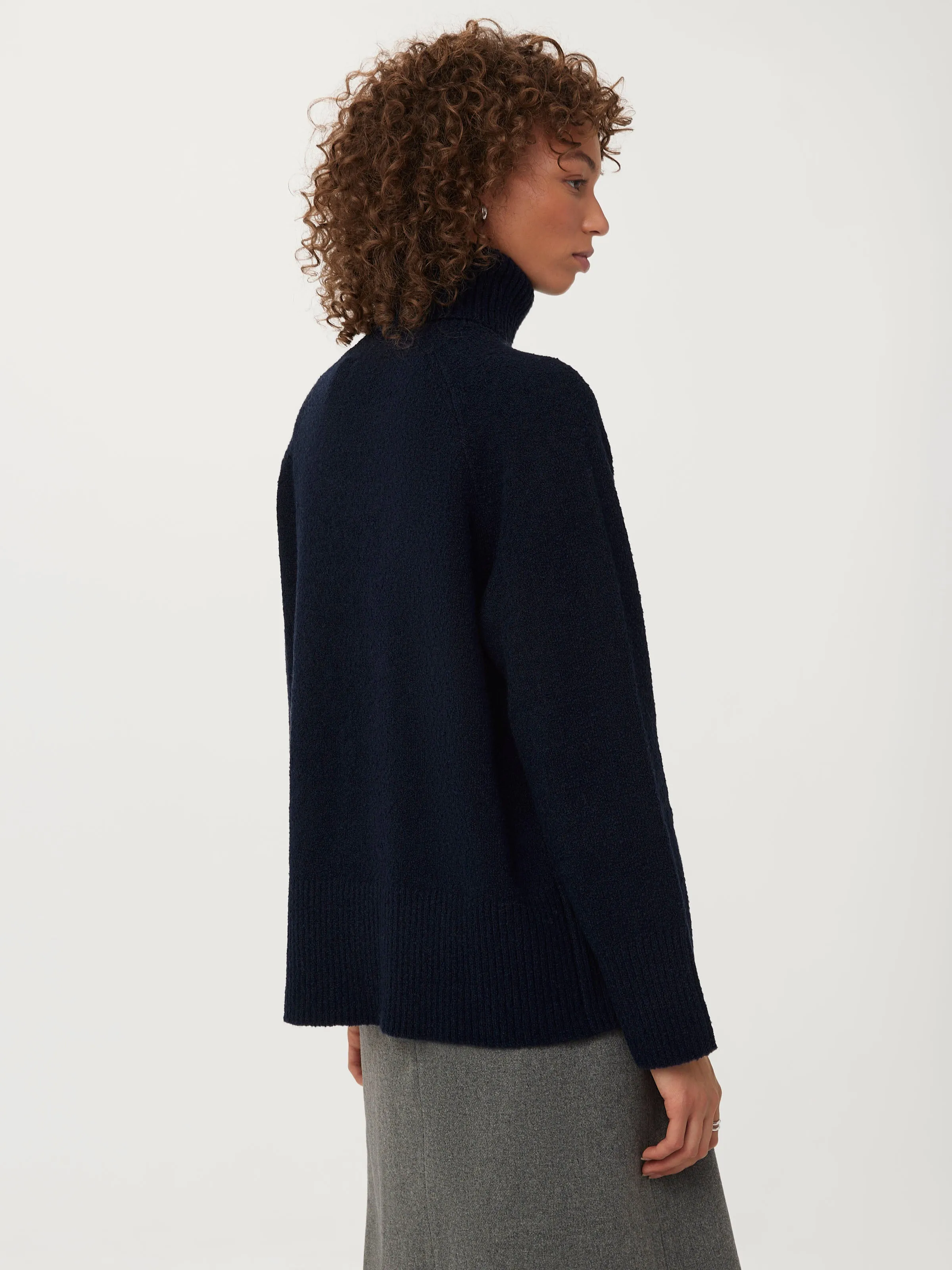 The Seawool® Turtleneck in Space Blue