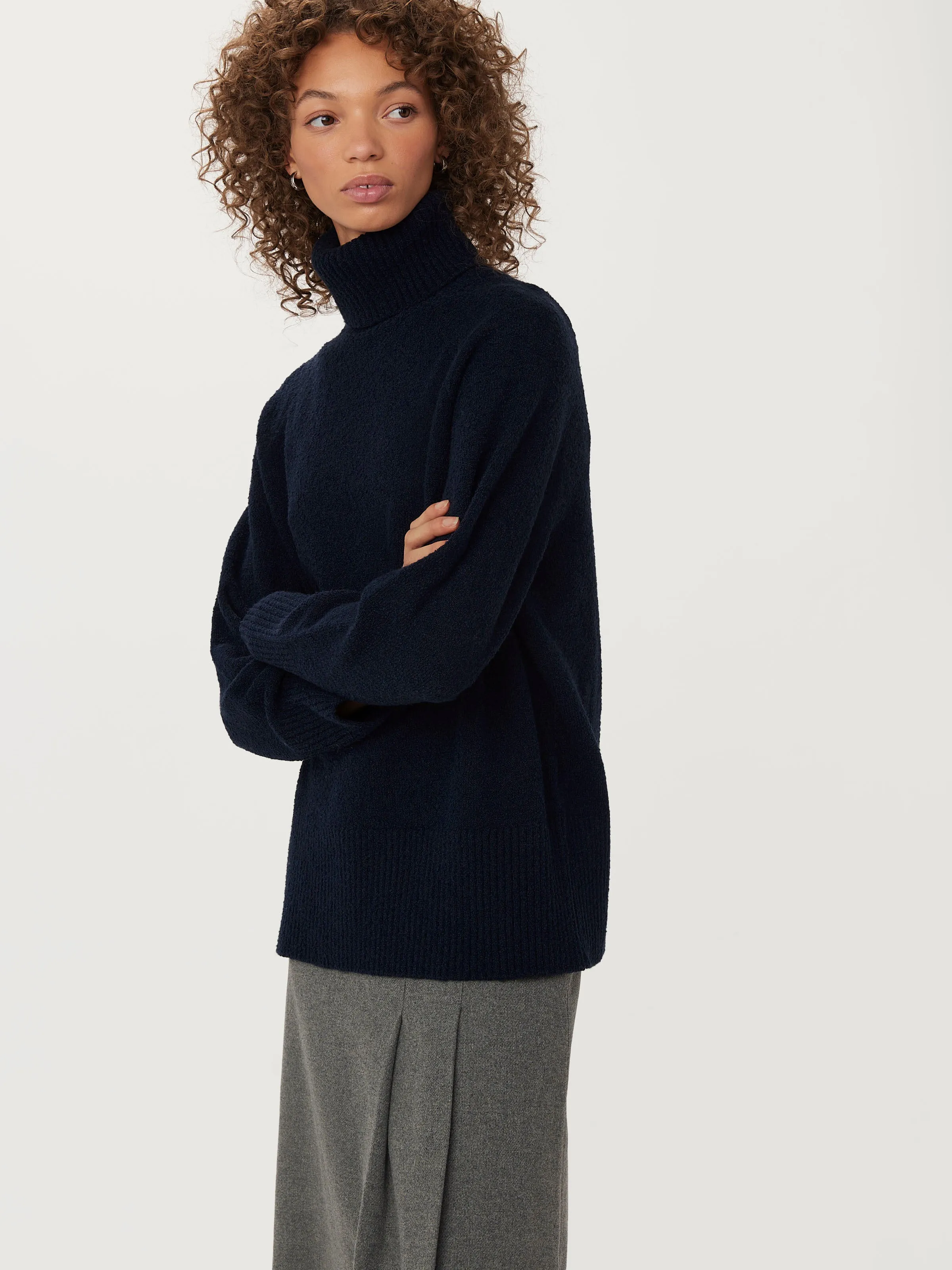 The Seawool® Turtleneck in Space Blue