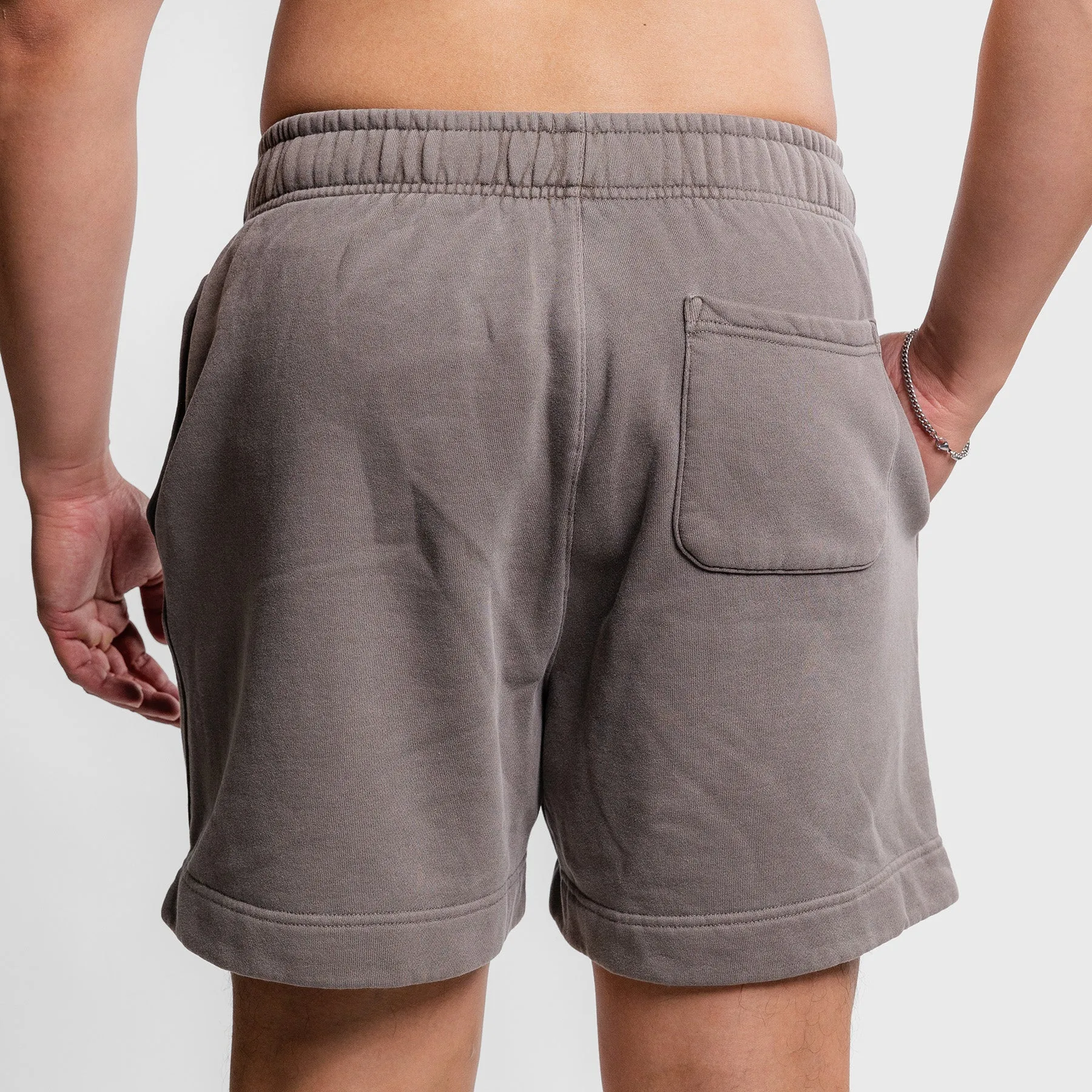 TWL - RELAXED TRACK SHORTS - FADED GREY