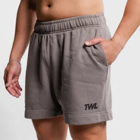 TWL - RELAXED TRACK SHORTS - FADED GREY