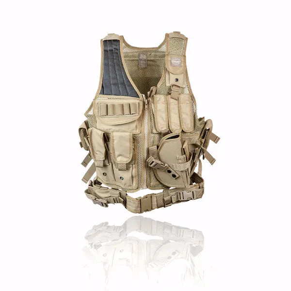 Valken Crossdraw Airsoft Vest w/ Integrated Pouches - Adult