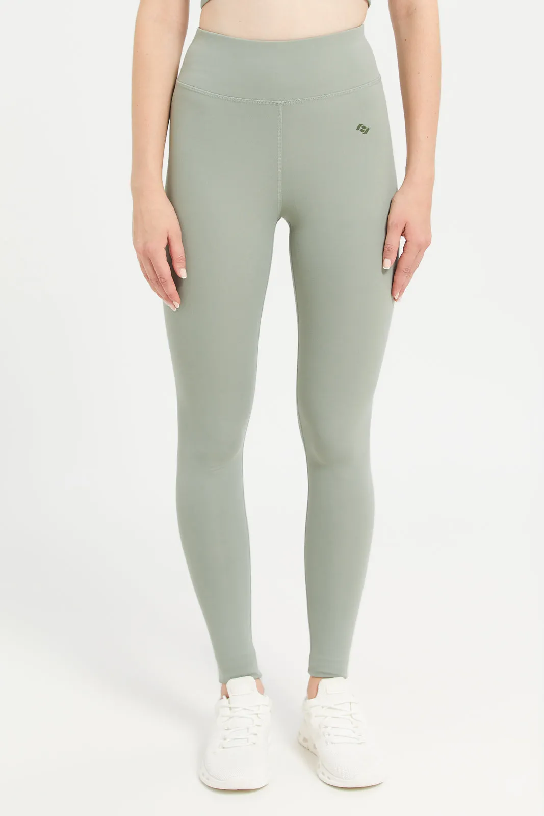 Women Mint Active Leggings