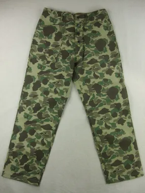 WWII United States USMC P42 Camo HBT Utility Trousers Pants