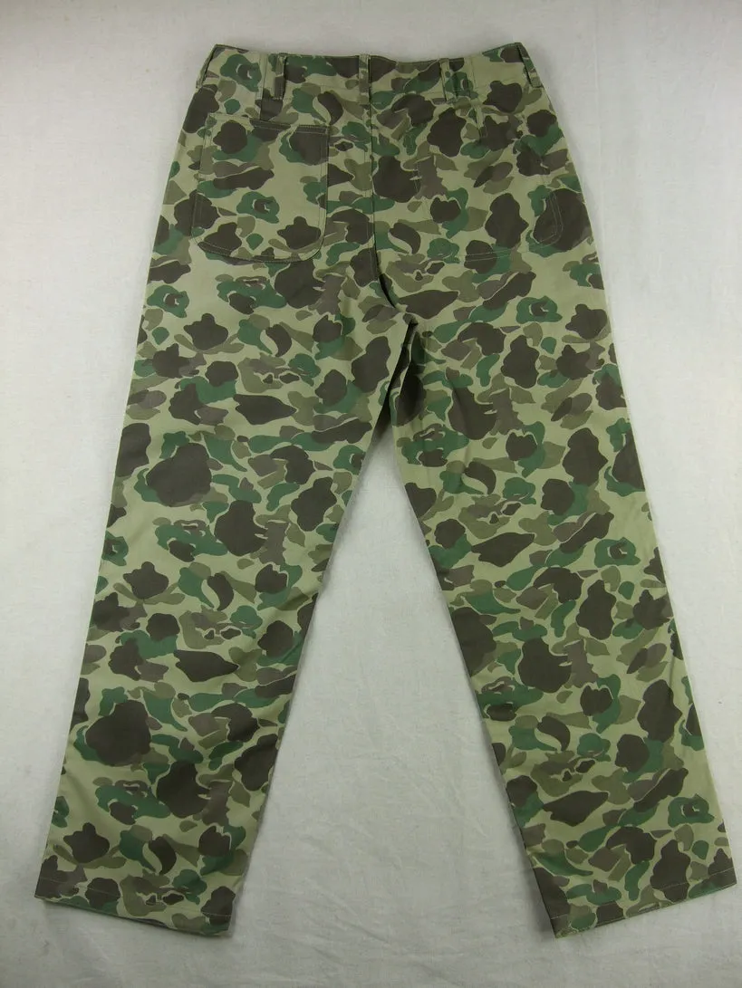 WWII United States USMC P42 Camo HBT Utility Trousers Pants